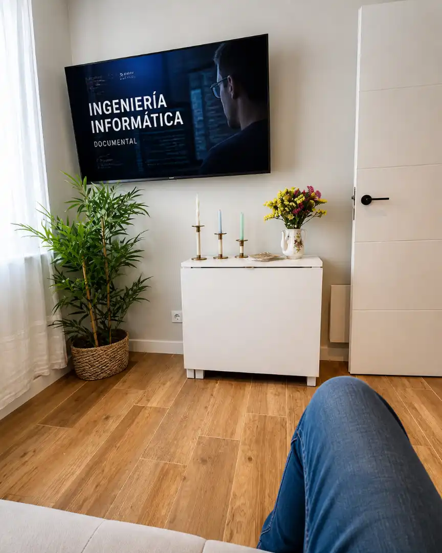 Sala de estar de Piso de alquiler en Santander con Calefacción, Amueblado y Horno