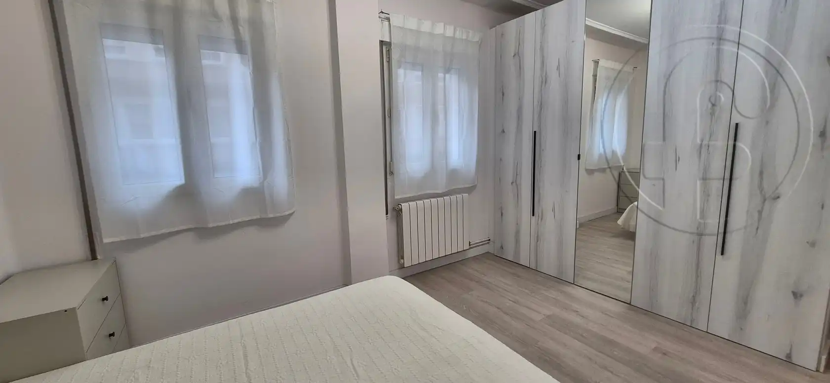 Bedroom of Flat for rent in Santander  with Heating, Parquet flooring and Furnished