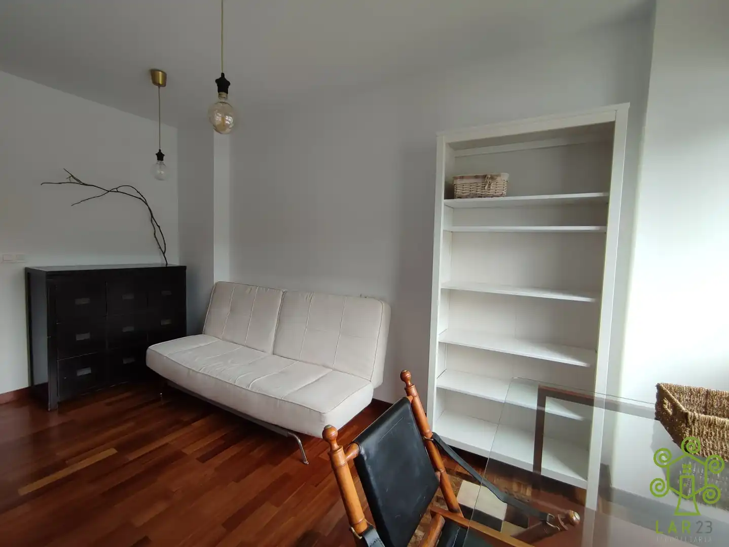 Living room of Flat for rent in Oleiros  with Heating, Parquet flooring and Furnished