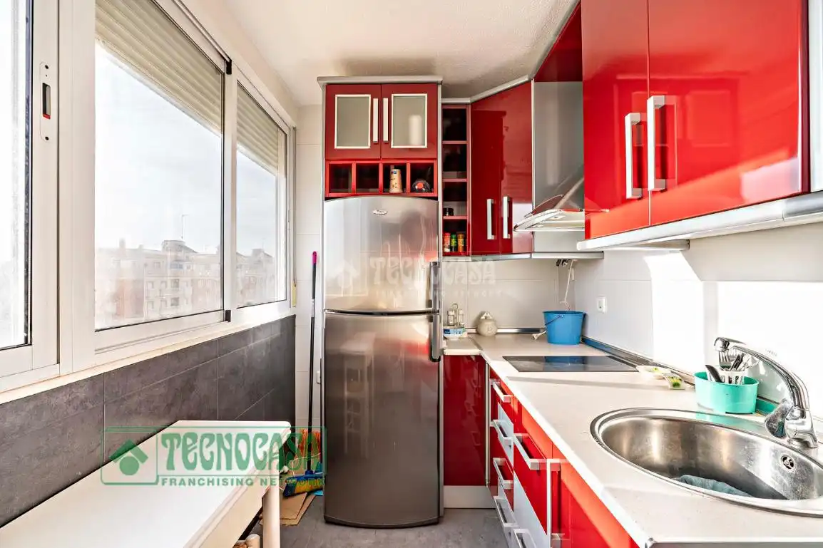 Kitchen of Flat for sale in Roquetas de Mar  with Air Conditioner and Heating