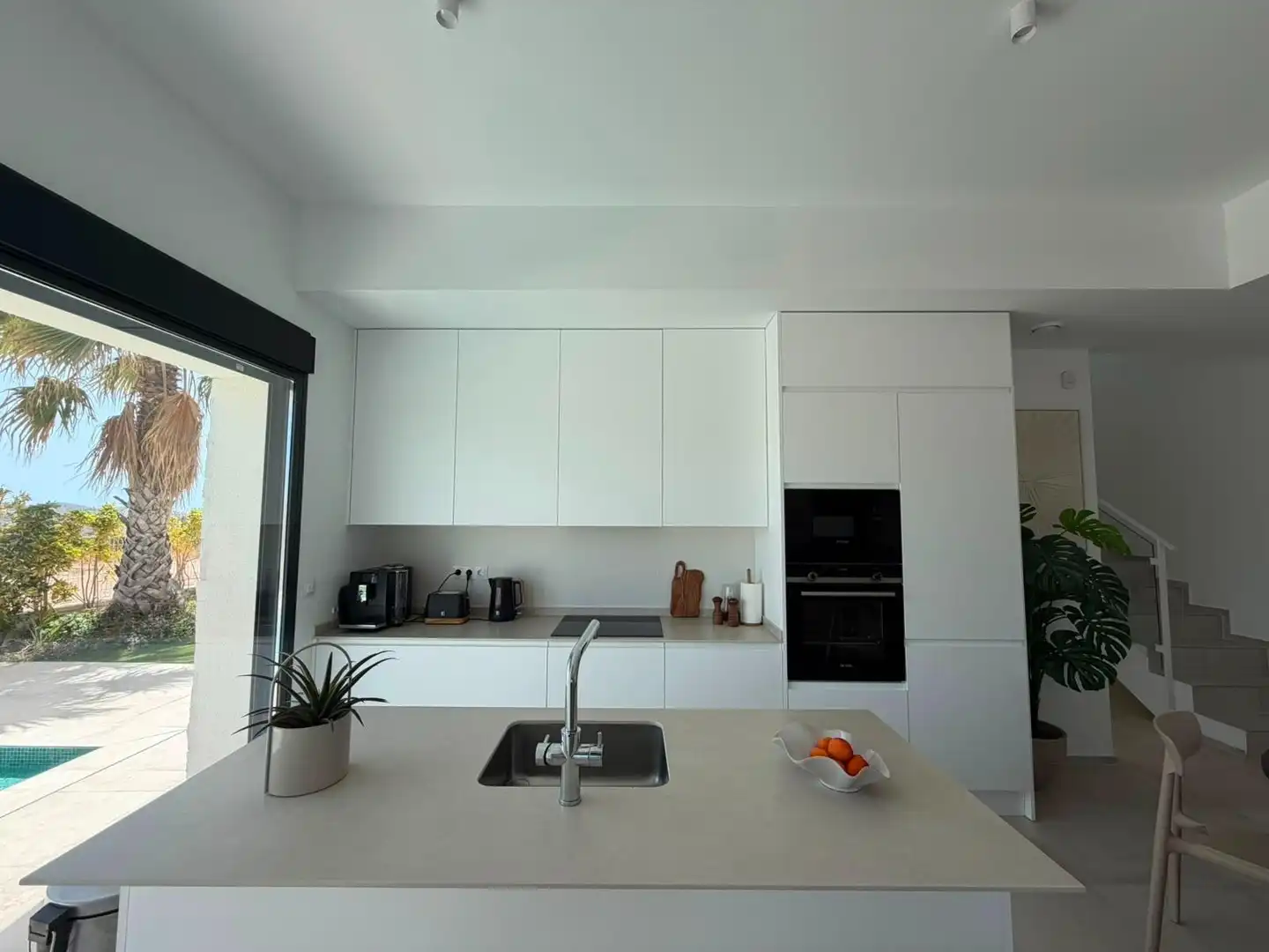 Cuina de Casa o xalet de lloguer en Finestrat amb Aire condicionat, Jardí privat i Terrassa