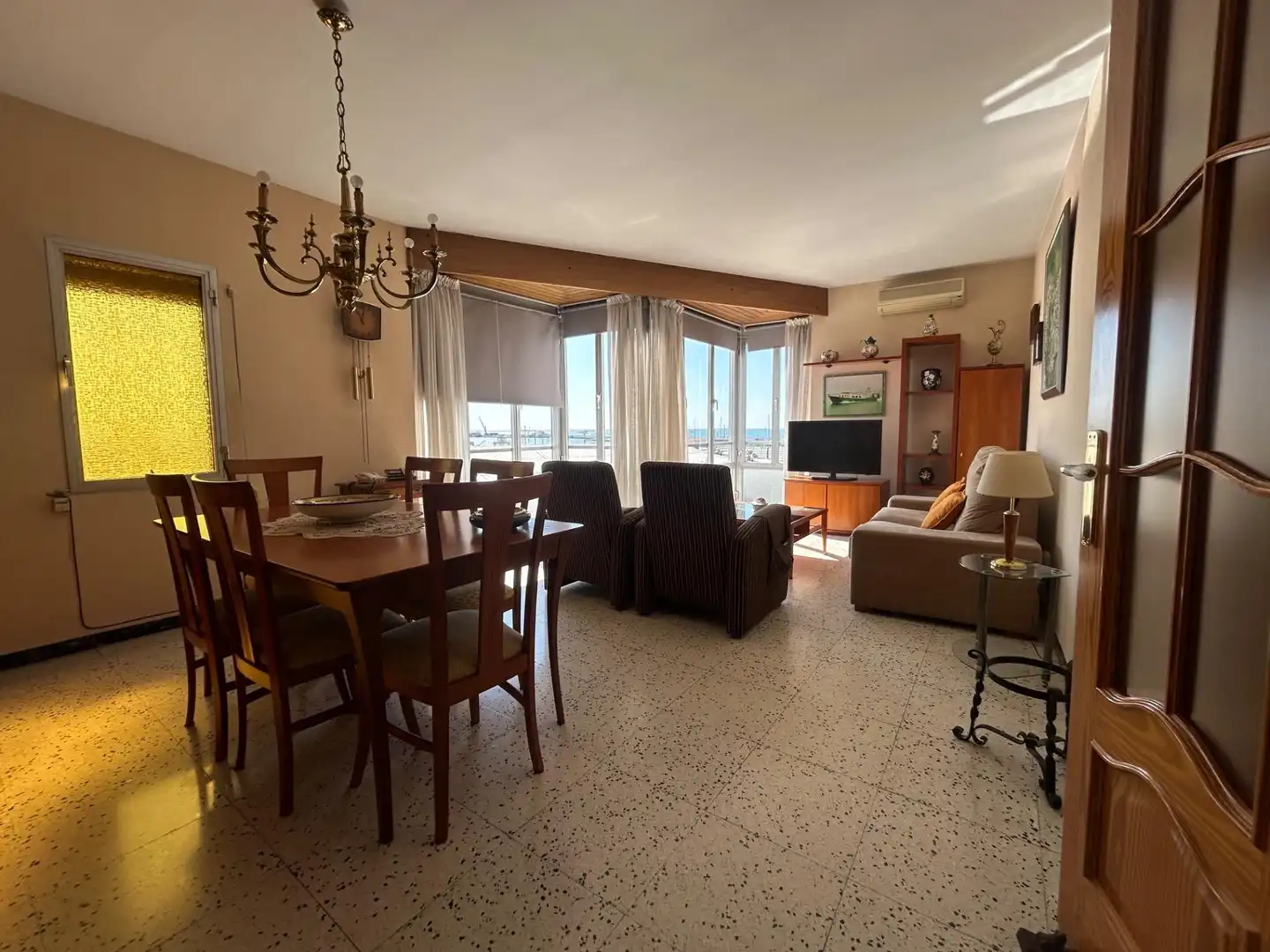 Sala d'estar de Pis en venda en La Ràpita amb Calefacció, Terrassa i Balcó