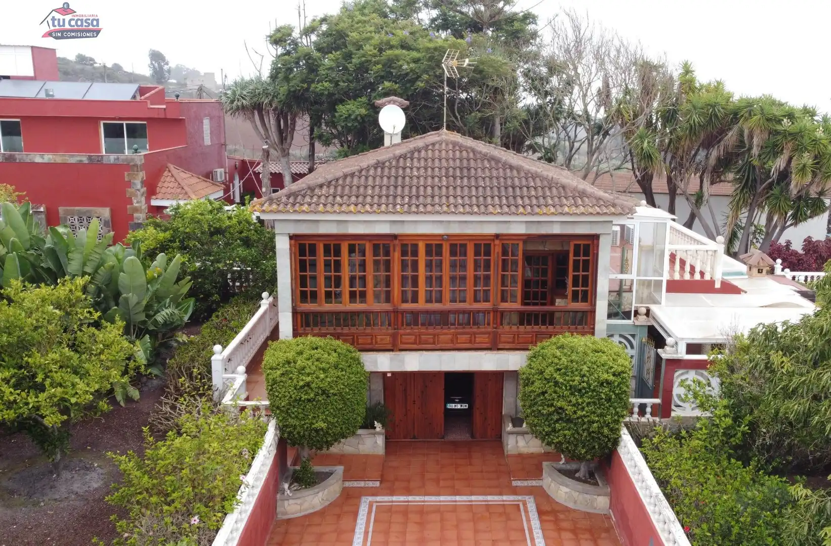 Exterior view of Houses for sale in Santa María de Guía de Gran Canaria  with Air Conditioner, Heating and Private garden