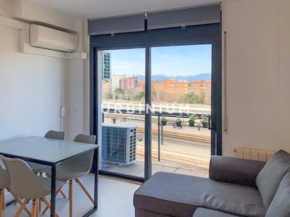 Exterior view of Flat for sale in Girona Capital  with Air Conditioner, Heating and Balcony