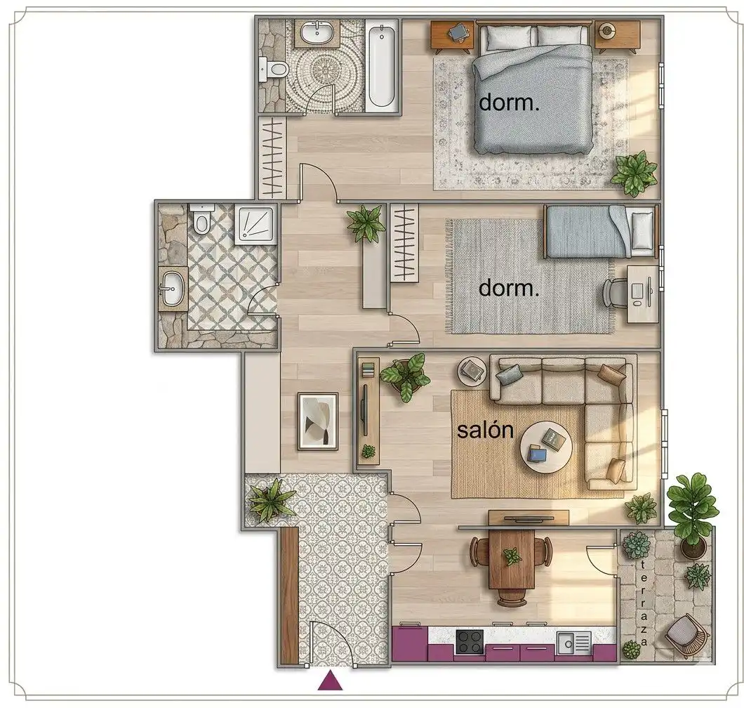 Dormitori de Apartament en venda en Lardero amb Calefacció, Parquet i Traster