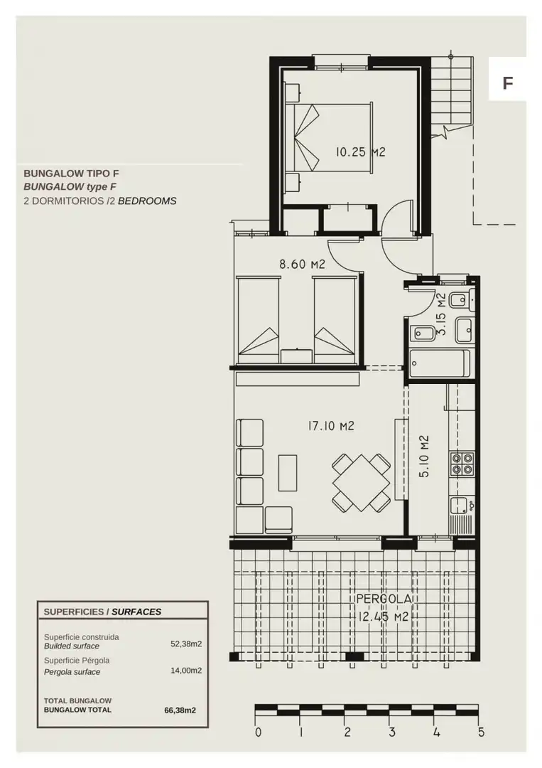 Bungalow avec piscine à vendre à Cometa, imagen 17
