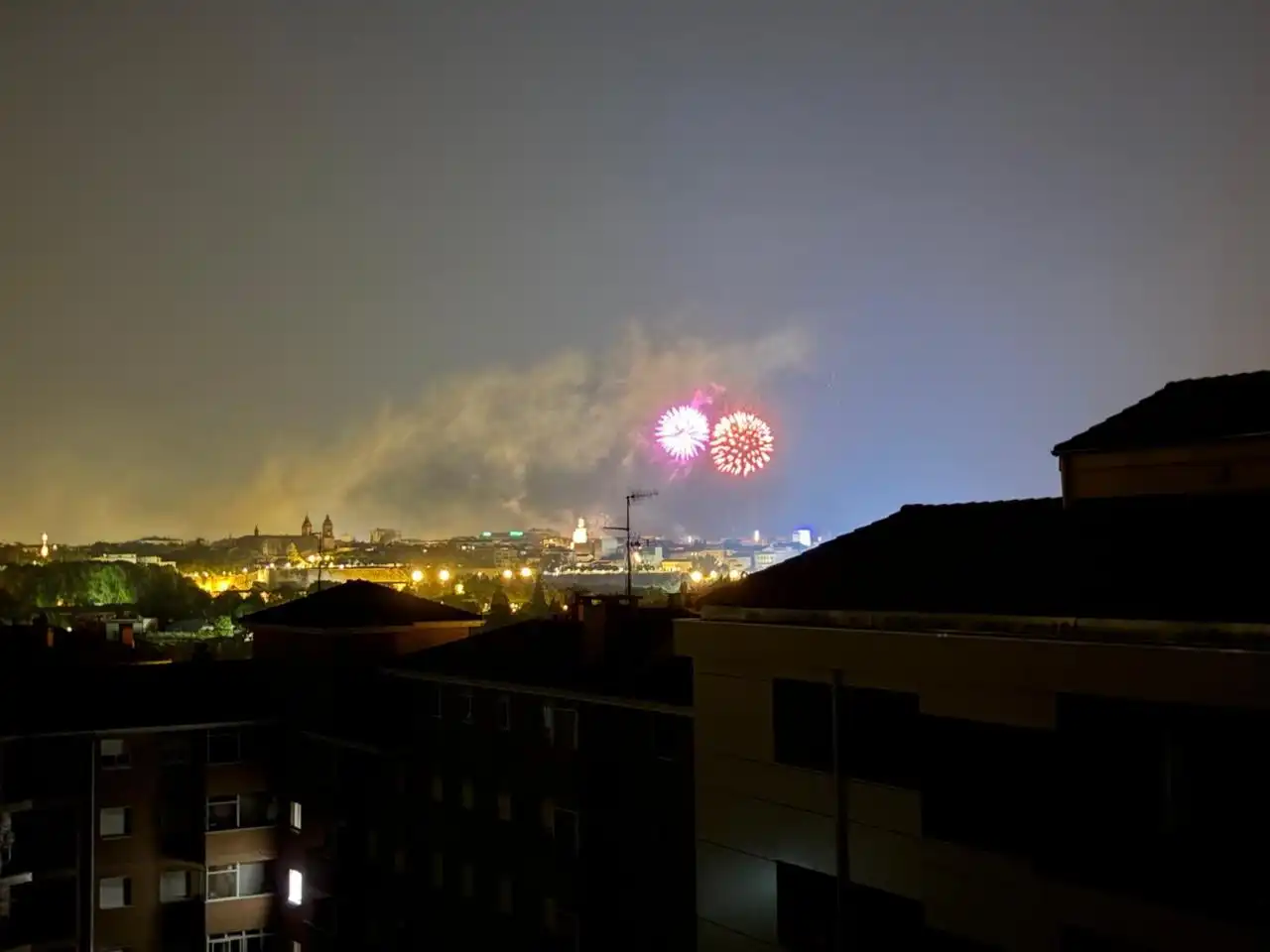 Vista exterior de Ático en venta en Ansoáin / Antsoain con Calefacción, Terraza y Amueblado