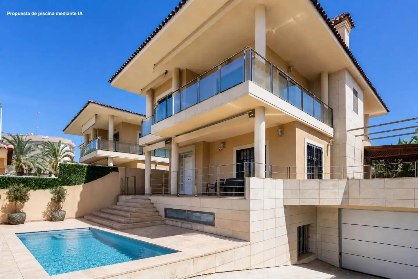 Vista exterior de Casa o chalet en venta en Elche / Elx con Aire acondicionado, Jardín privado y Parquet