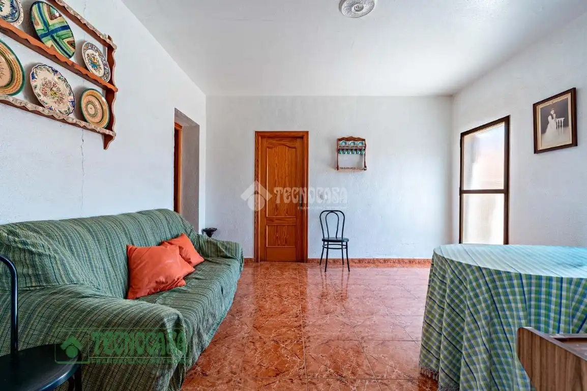 Sala d'estar de Casa adosada en venda en El Ejido amb Aire condicionat, Jardí privat i Moblat