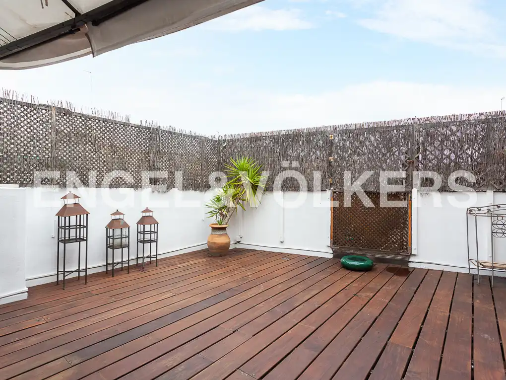Terraza de Ático de alquiler en Valencia con Aire acondicionado, Calefacción y Parquet