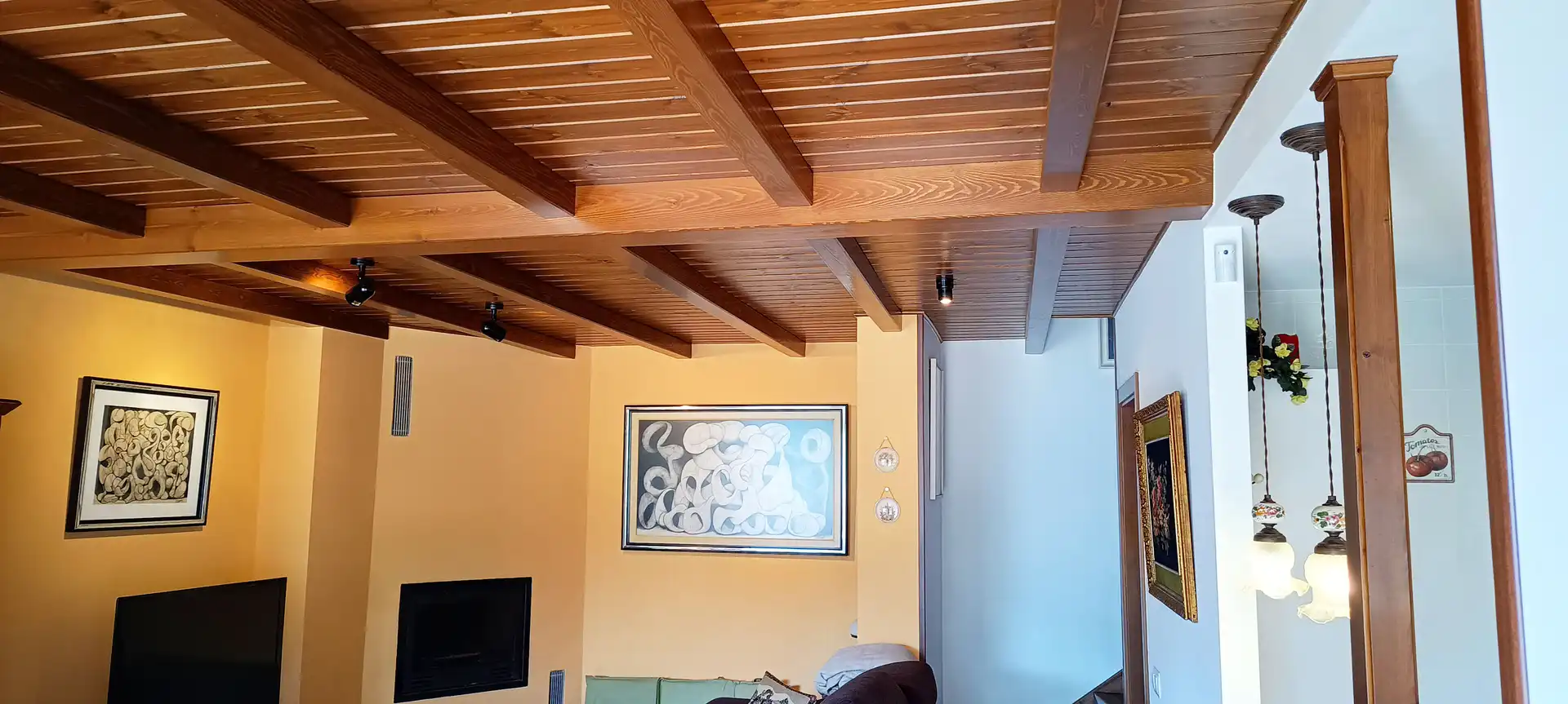 Living room of Detached homes for sale in Sort  with Heating, Parquet flooring and Terrace