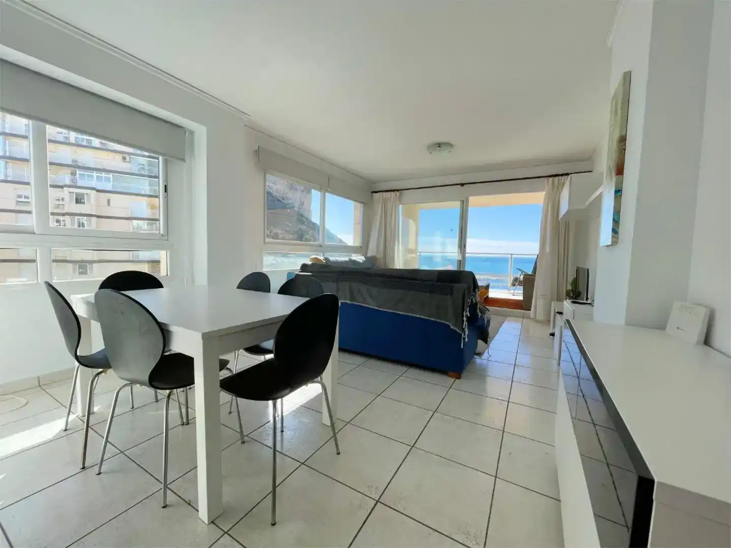 Esszimmer von Wohnungen zur Miete in Calpe / Calp mit Klimaanlage, Schwimmbad und Balkon