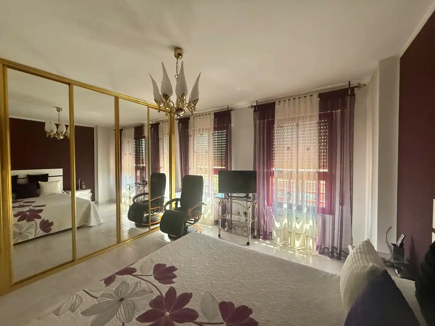 Bedroom of Flat for sale in Madrid  with Heating, Terrace and Furnished