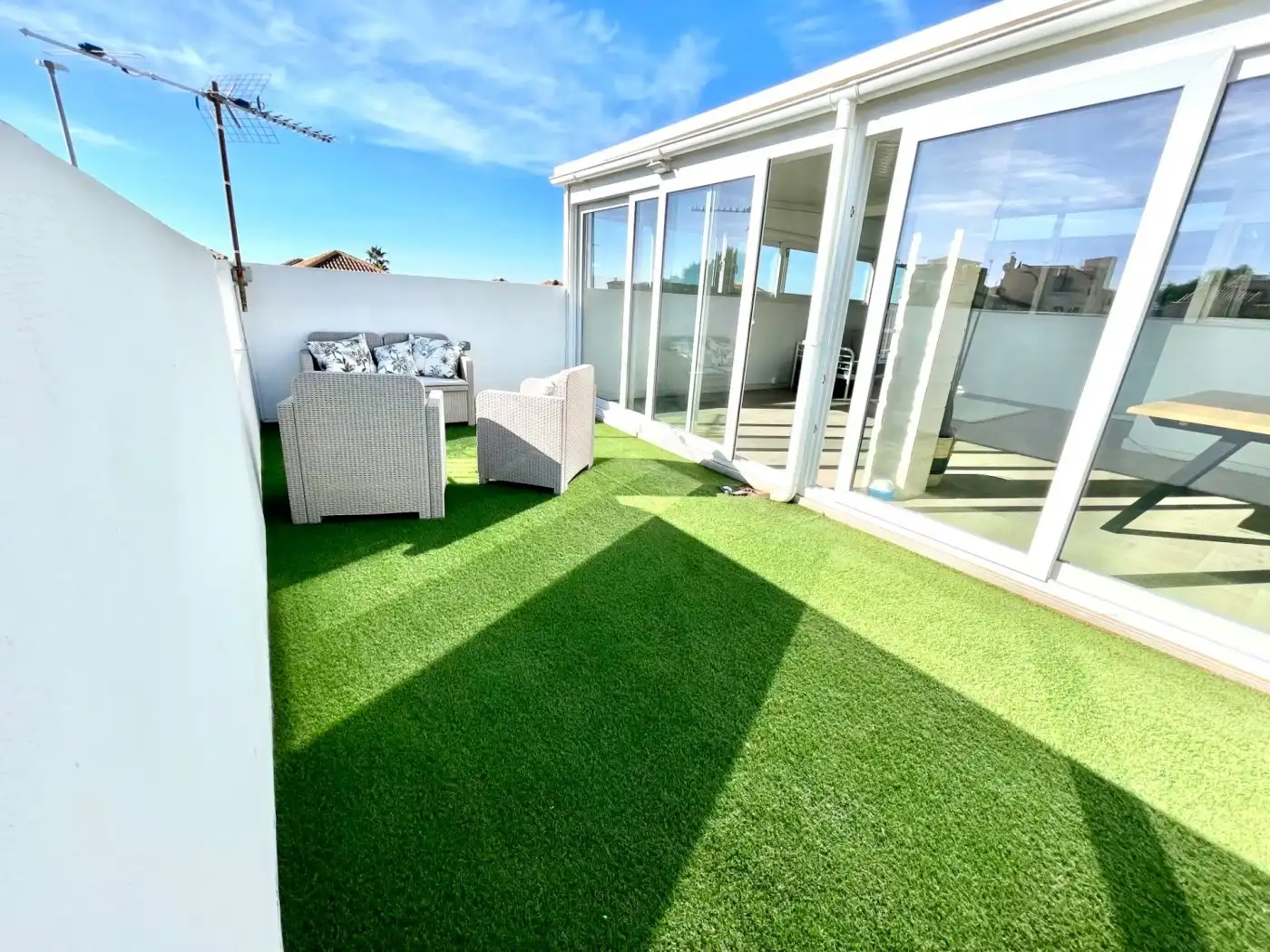 Terrace of Houses for rent in San Fulgencio  with Air Conditioner, Heating and Private garden