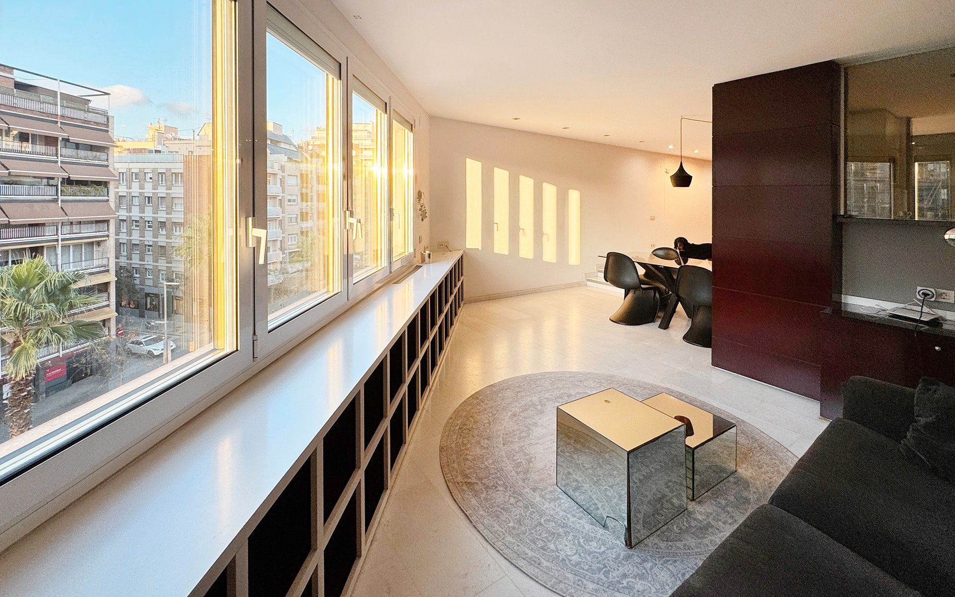 Living room of Flat for sale in  Barcelona Capital  with Air Conditioner, Heating and Furnished