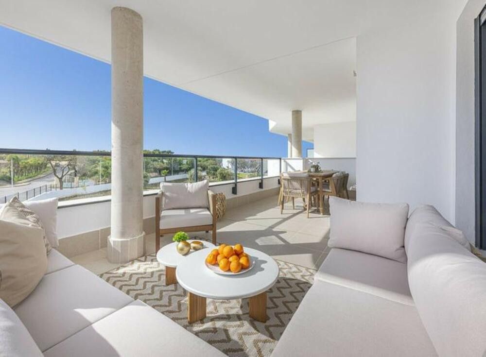 Terraza de Apartamento de alquiler en Estepona con Aire acondicionado, Terraza y Trastero