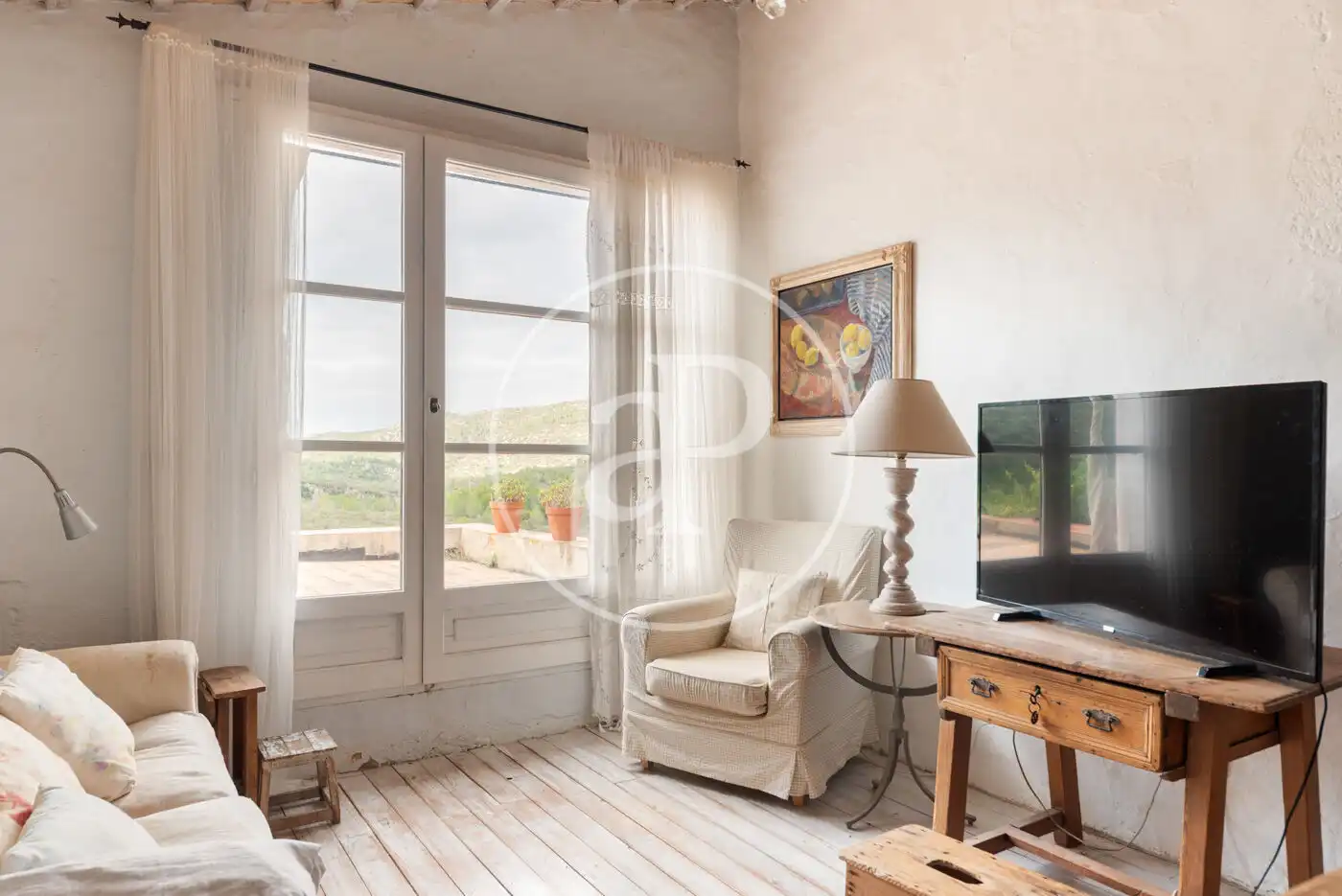 Sala de estar de Casa o chalet en venta en Sant Pere de Ribes con Calefacción, Jardín privado y Terraza