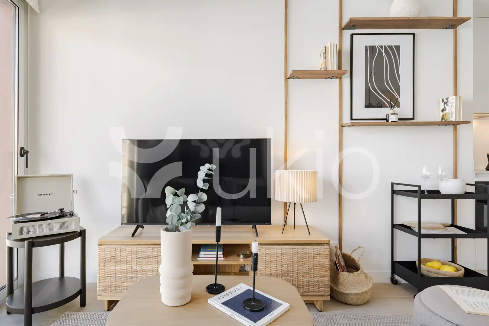 Sala d'estar de Apartament de lloguer en Madrid amb Aire condicionat, Calefacció i Moblat