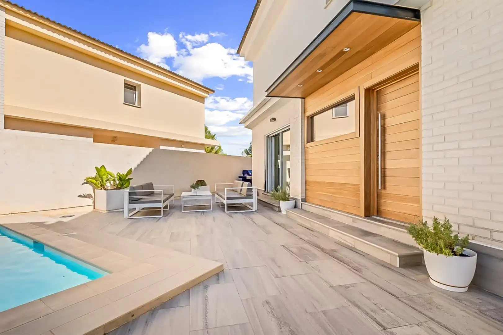 Terraza de Casa o chalet en venta en L'Alfàs del Pi con Aire acondicionado, Calefacción y Piscina