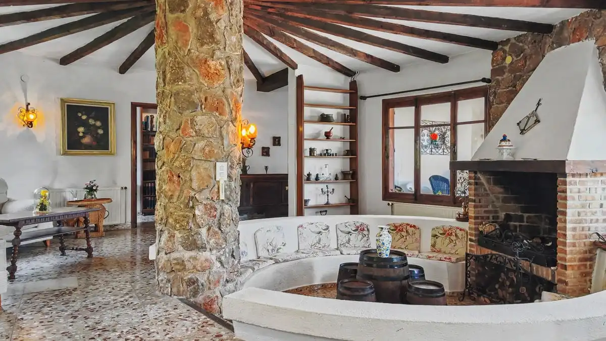 Wohnzimmer von Haus oder Chalet zum Verkauf in Dénia mit Heizung, Privatgarten und Terrasse