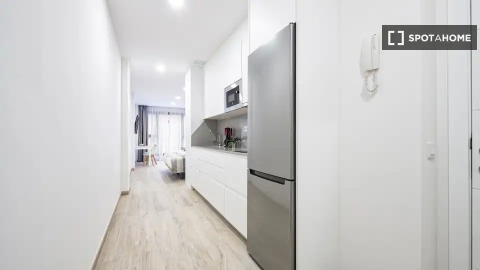 Kitchen of Apartments for share in Las Palmas de Gran Canaria  with Air Conditioner, Terrace and Furnished