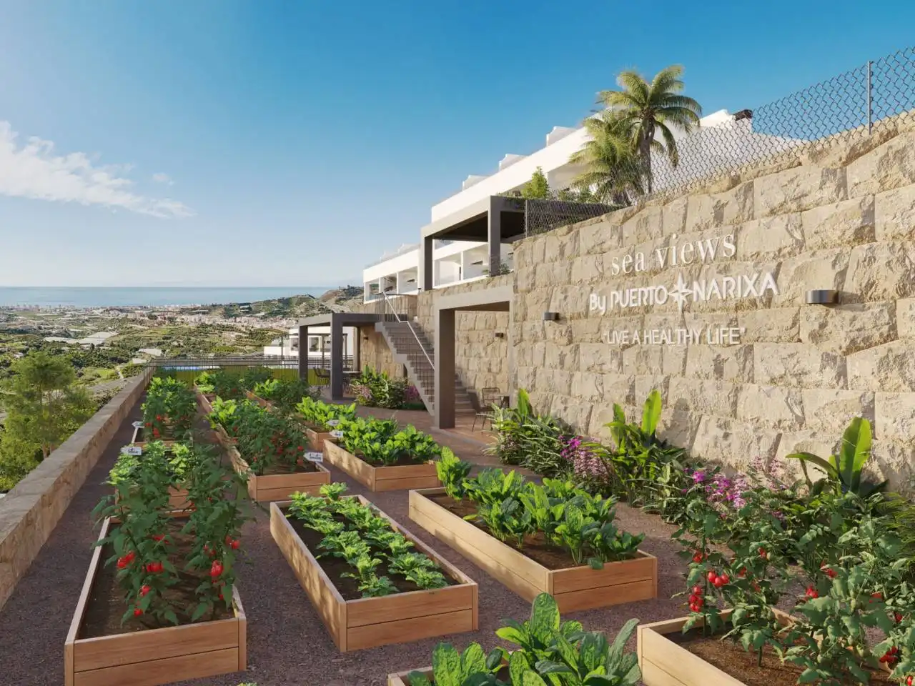 Exterior view of Flat for sale in Torrox  with Terrace, Alarm and Community pool