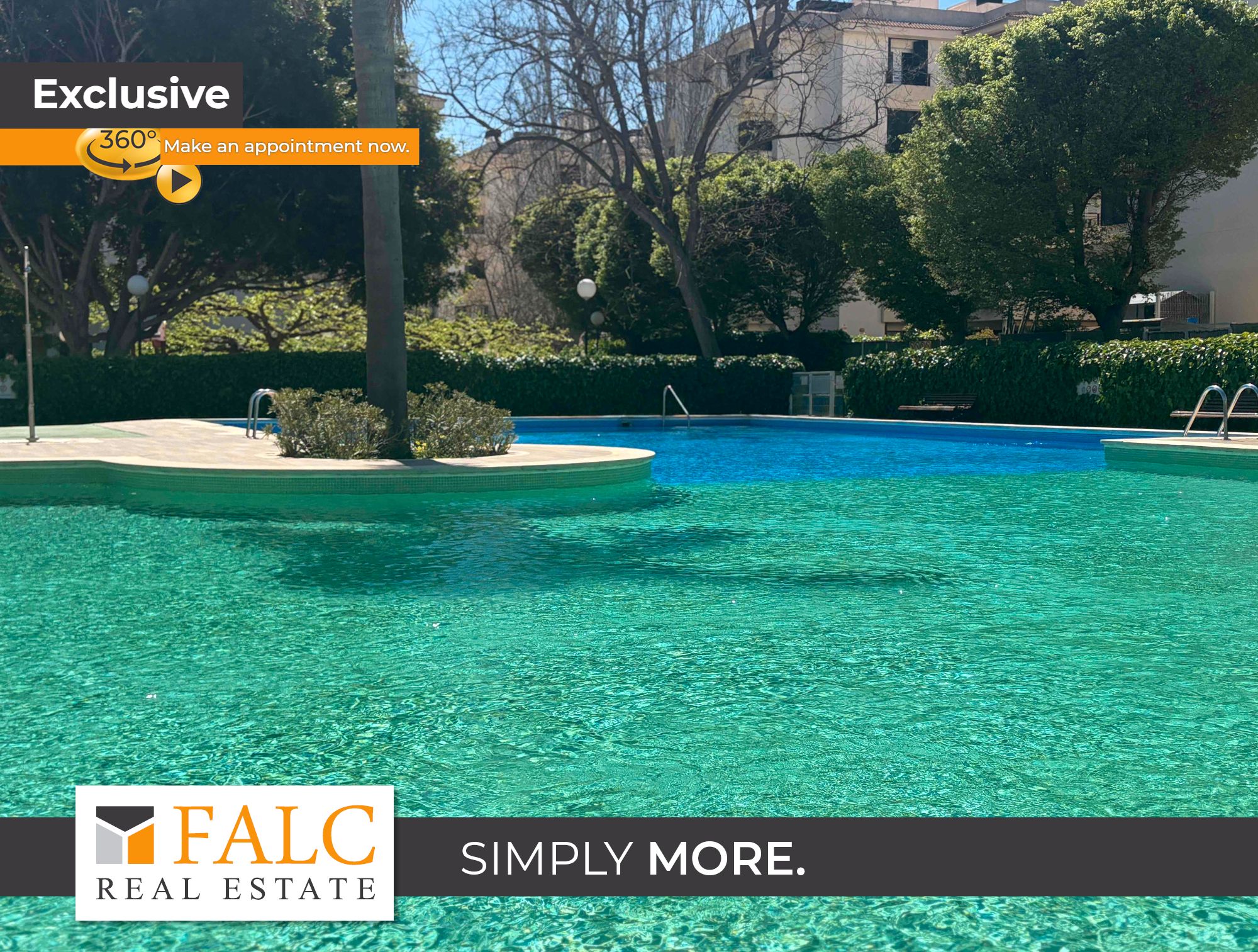 Piscina de Apartament en venda en  Palma de Mallorca amb Jardí privat i Piscina comunitària
