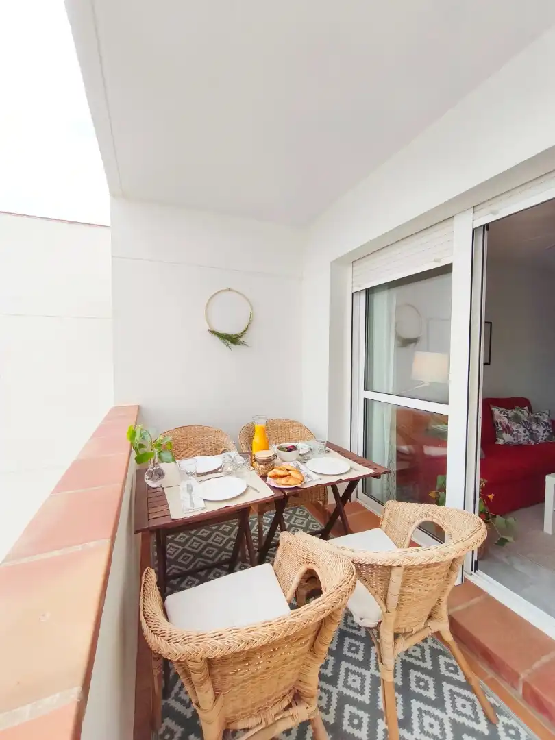 Terrasse von Dachboden zum Verkauf in Almería mit Klimaanlage, Terrasse und Möbliert