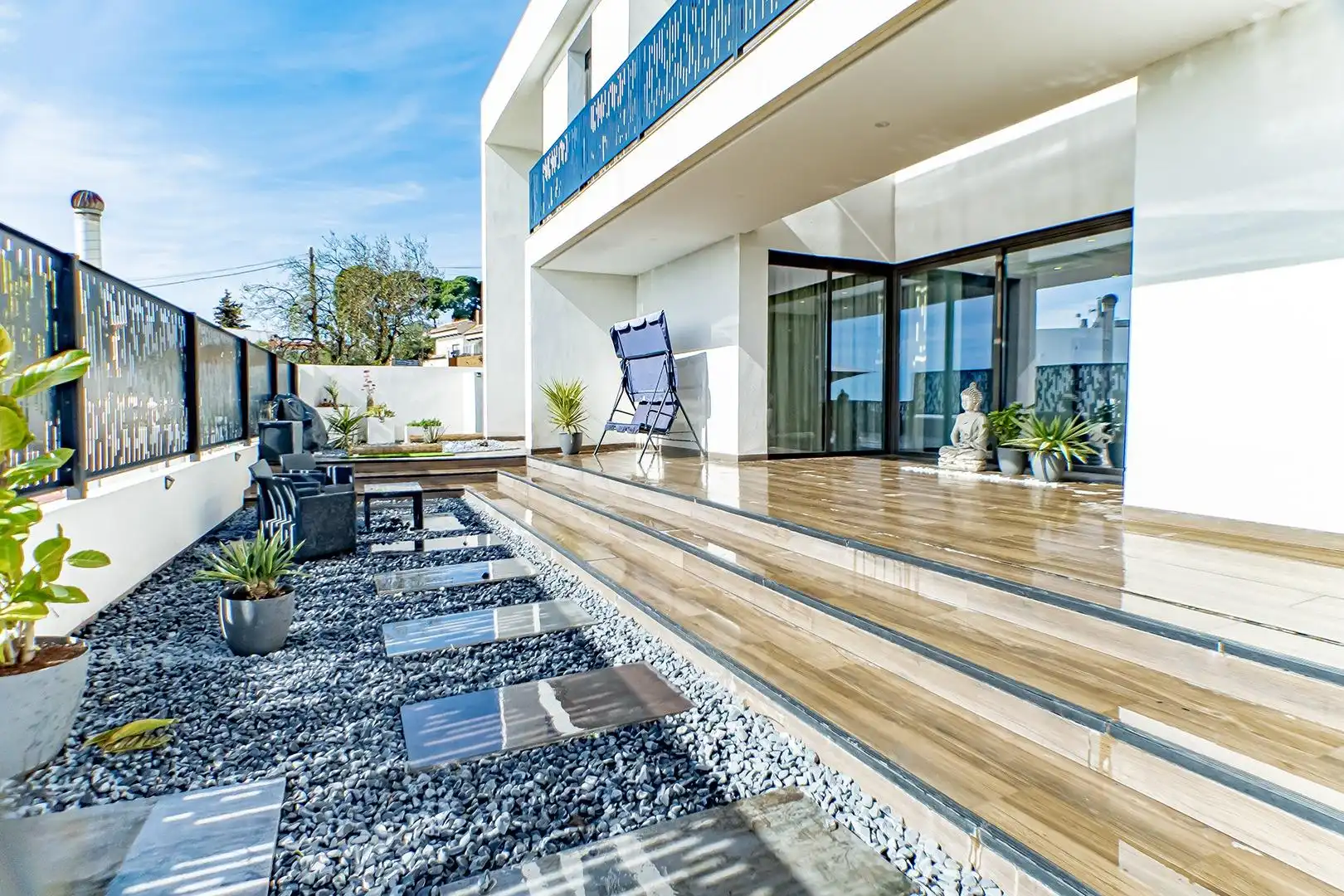Terrassa de Casa o xalet en venda en Felix amb Jardí privat, Piscina i Balcó