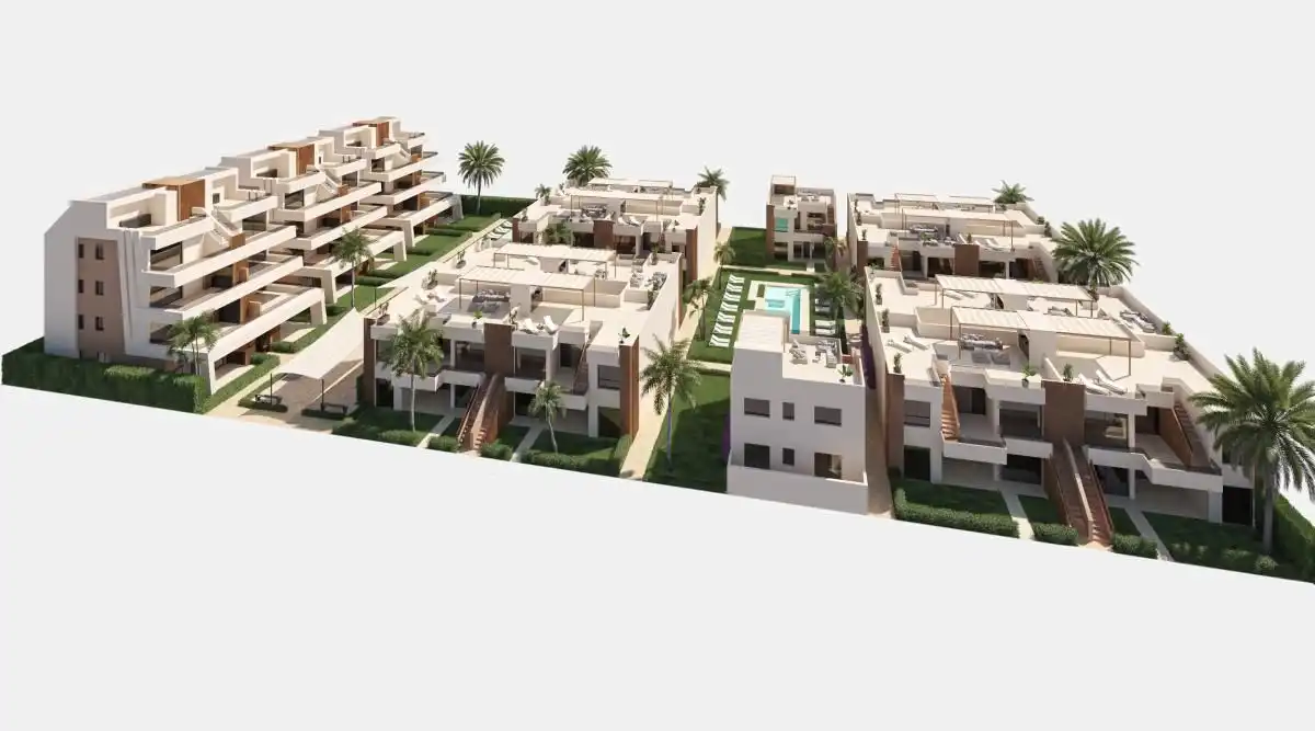 Vista exterior de Casa o xalet en venda en Alhama de Murcia amb Aire condicionat, Jardí privat i Moblat