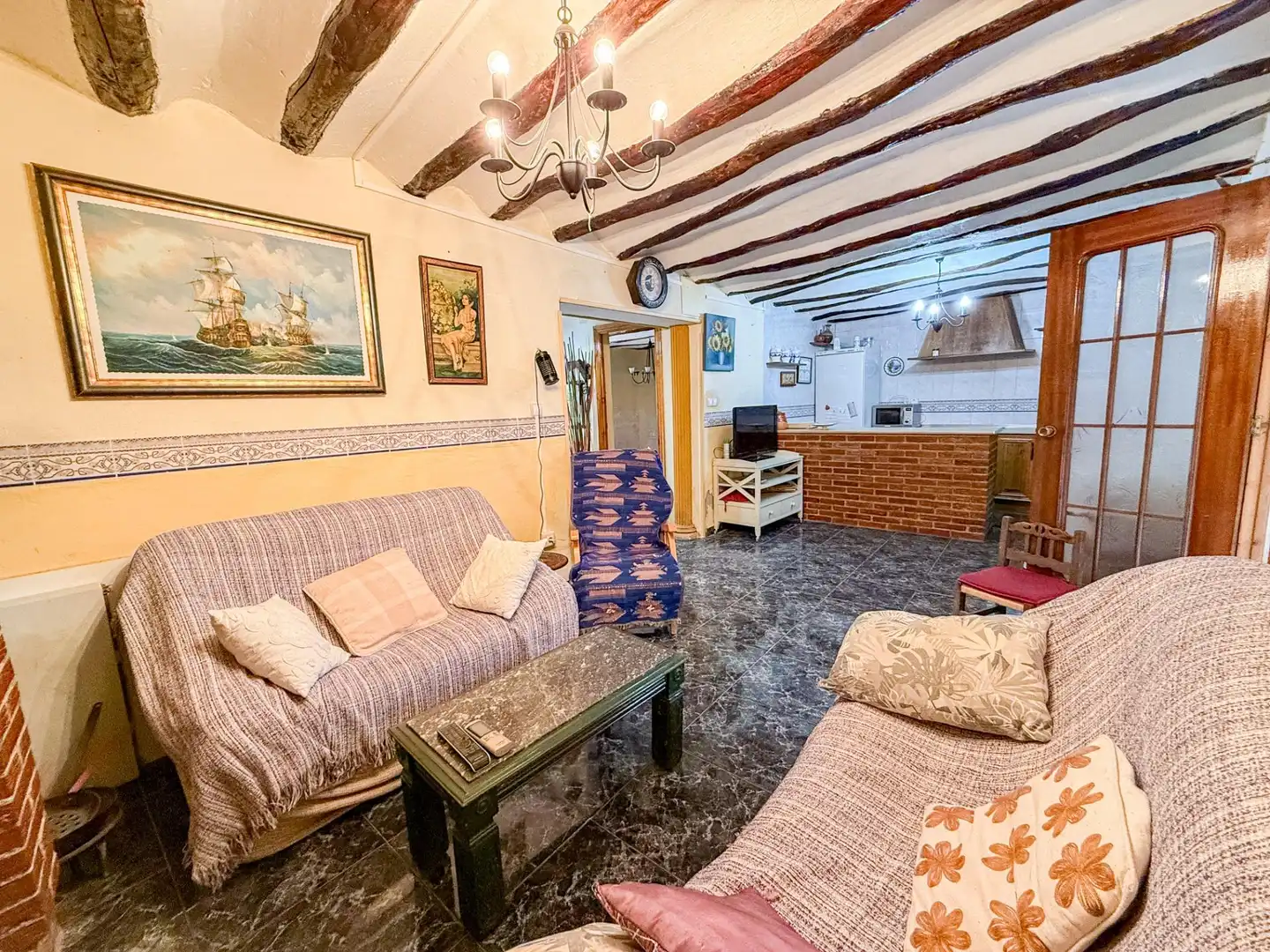 Sala de estar de Casa o chalet en venta en Ricote con Jardín privado, Terraza y Trastero