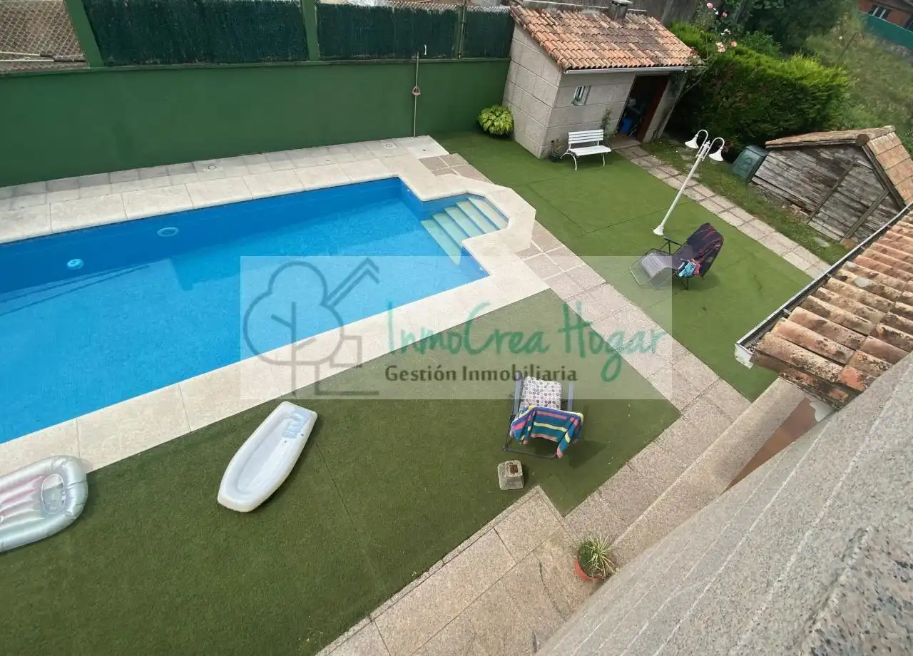 Swimming pool of Houses for sale in Mos  with Heating, Private garden and Storage room
