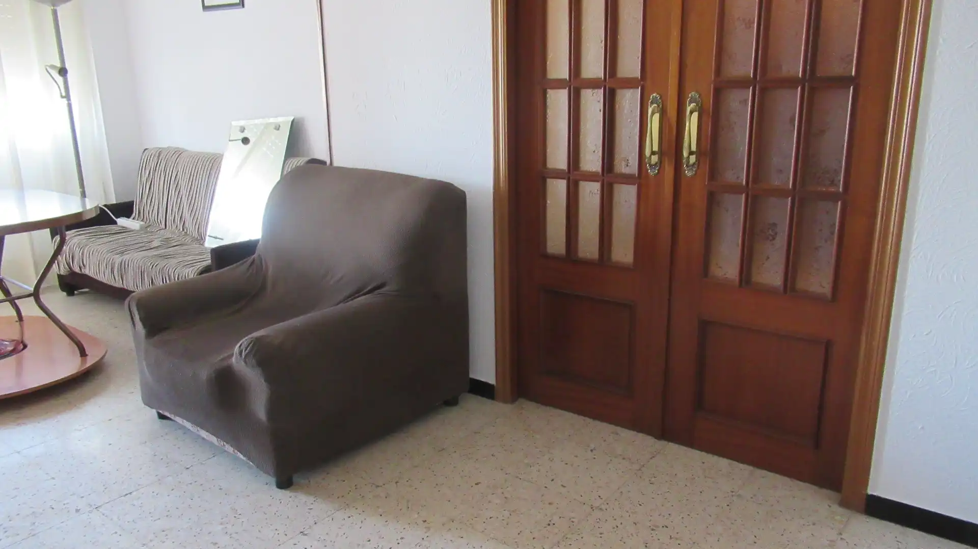 Living room of Flat for rent in Badajoz  with Furnished, Washing machine and Microwave