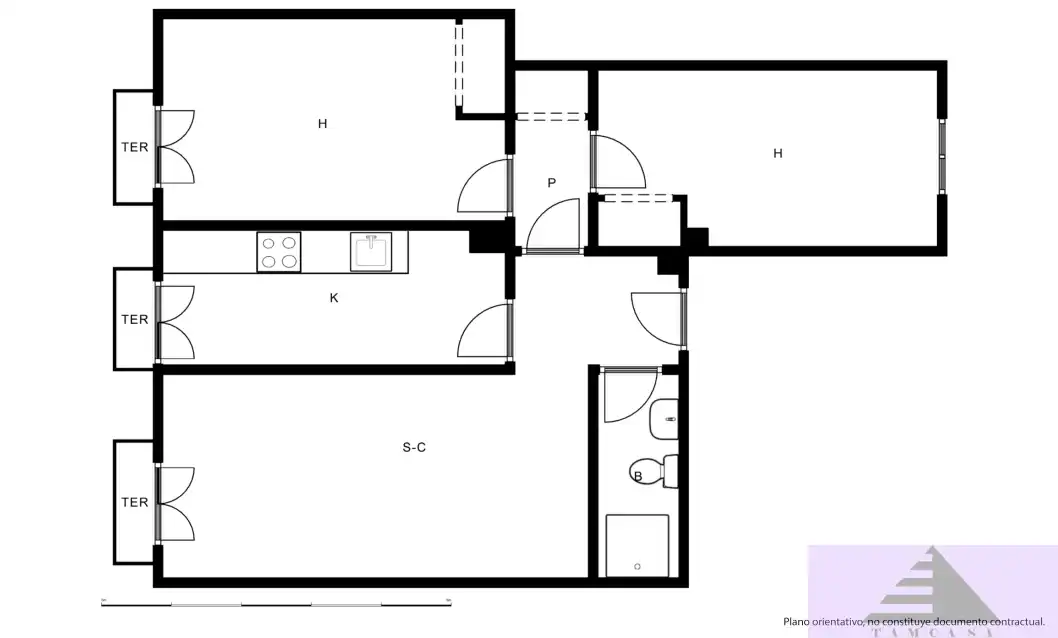 Flat with terrace for sale in Centro, imagen 12
