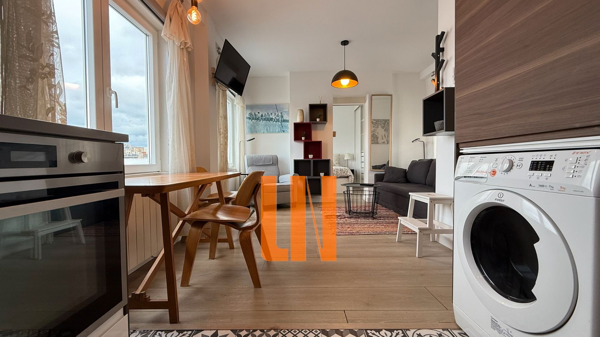 Living room of Flat for sale in A Coruña Capital   with Heating, Furnished and Oven