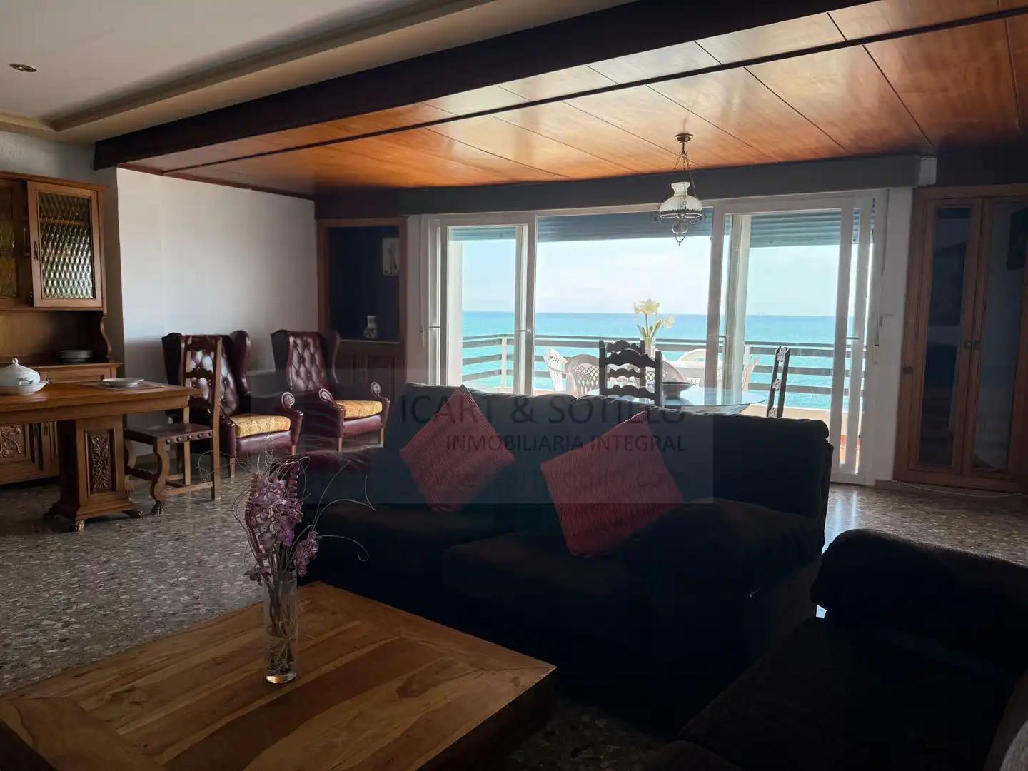 Living room of Flat for rent in Vinaròs  with Heating, Terrace and Furnished