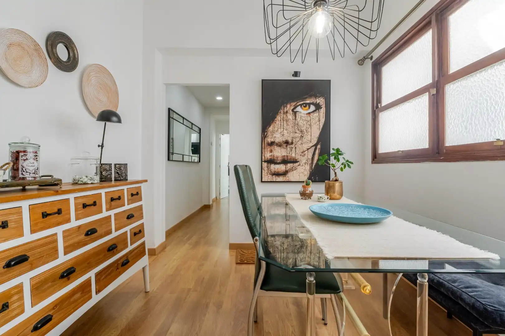 Esszimmer von Wohnung zum Verkauf in Las Palmas de Gran Canaria mit Parkett, Abstellraum und Möbliert