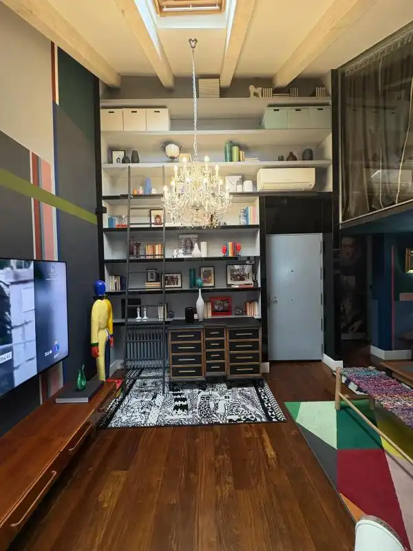 Wohnzimmer von Maisonette zum Verkauf in Madrid mit Klimaanlage und Heizung
