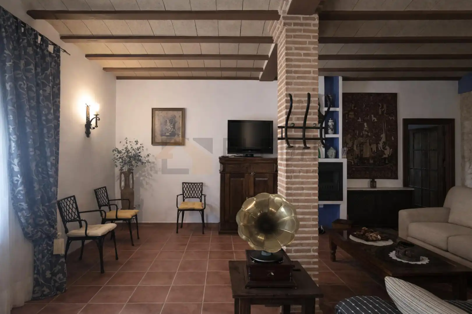 Living room of Flat for sale in Minaya  with Heating, Terrace and Furnished