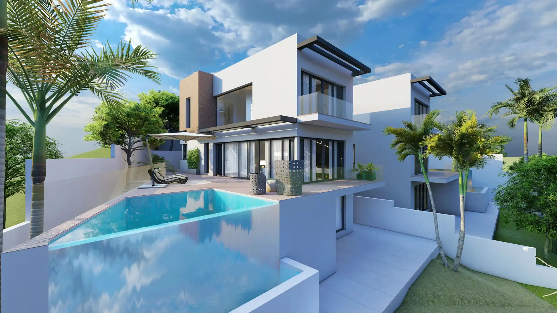 Villa mit Pool zum Verkauf in Calle los Madroños 3