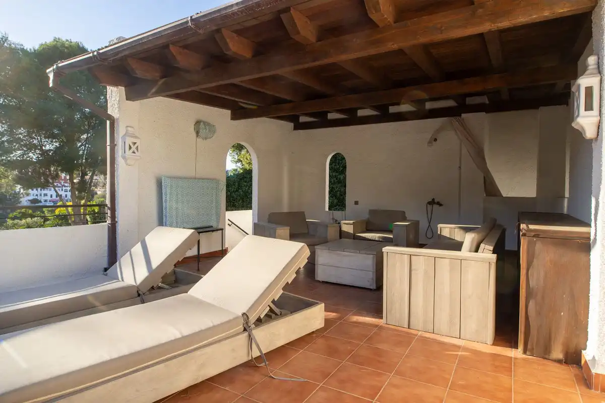 Terraza de Casa o chalet en venta en Marbella con Aire acondicionado, Jardín privado y Amueblado
