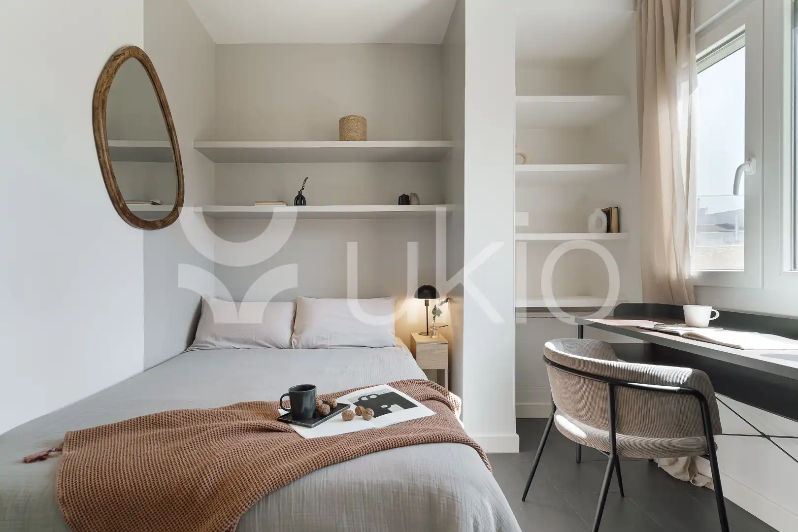 Habitación de Apartamento de alquiler en Madrid con Aire acondicionado, Calefacción y Terraza