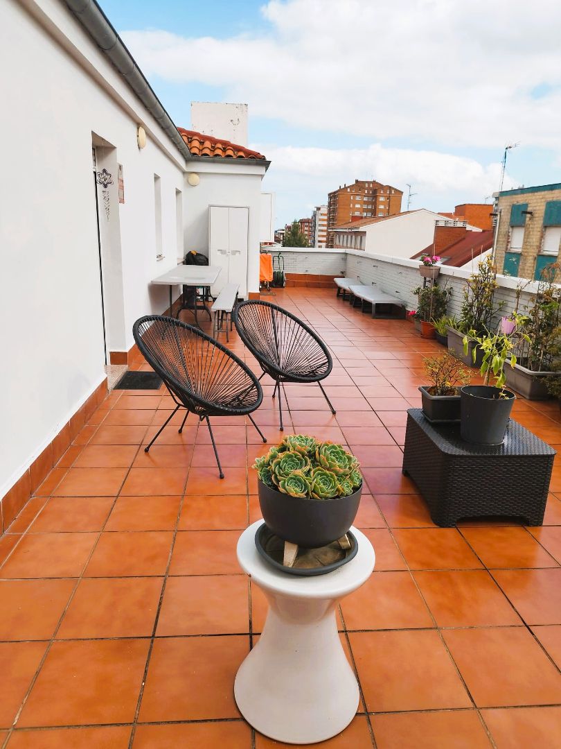 Terrace of Flat for sale in Gijón   with Heating, Terrace and Furnished