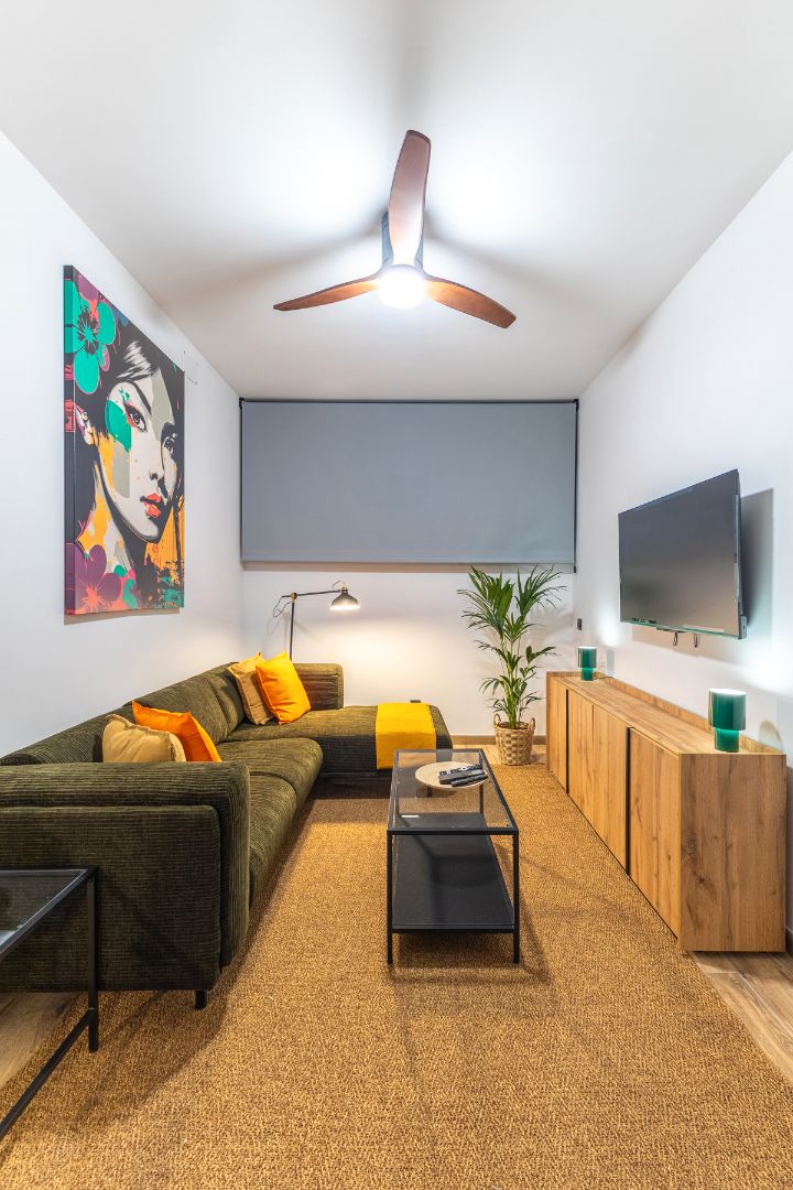 Living room of Apartments for rent in  Madrid Capital  with Air Conditioner, Heating and Furnished