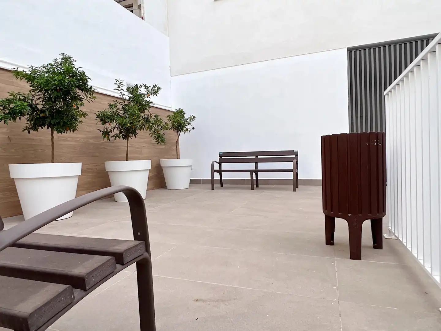 Terrasse von Wohnung zur Miete in Valencia mit Klimaanlage, Heizung und Privatgarten