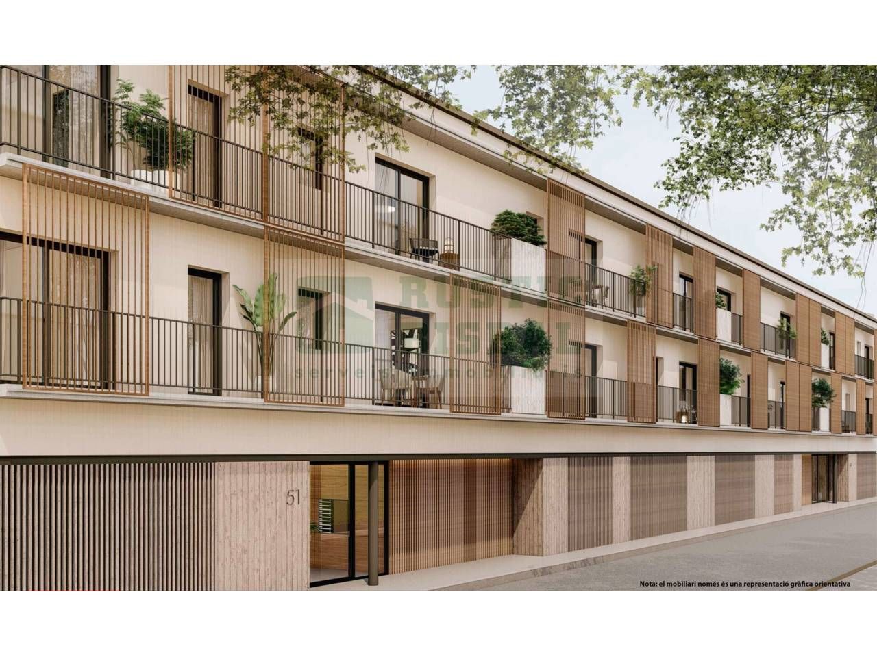 Exterior view of Flat for sale in La Bisbal d'Empordà  with Air Conditioner, Heating and Balcony