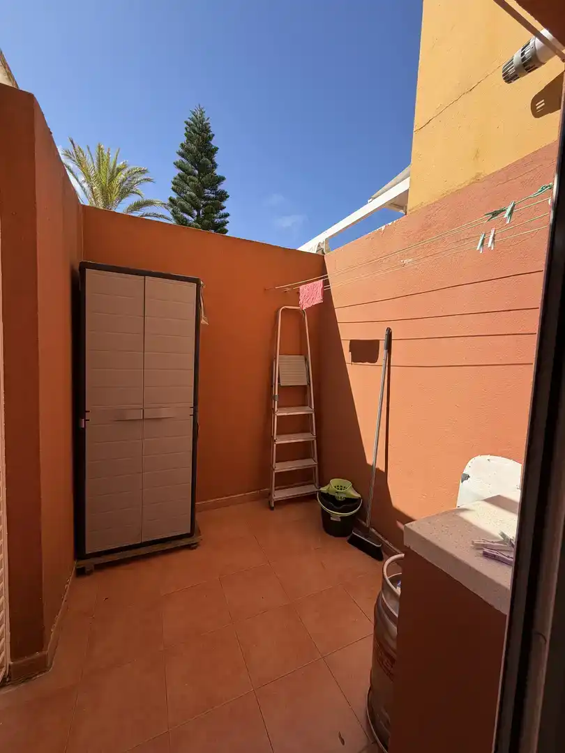 Terrasse von Einfamilien-Reihenhaus zur Miete in Islantilla Golf