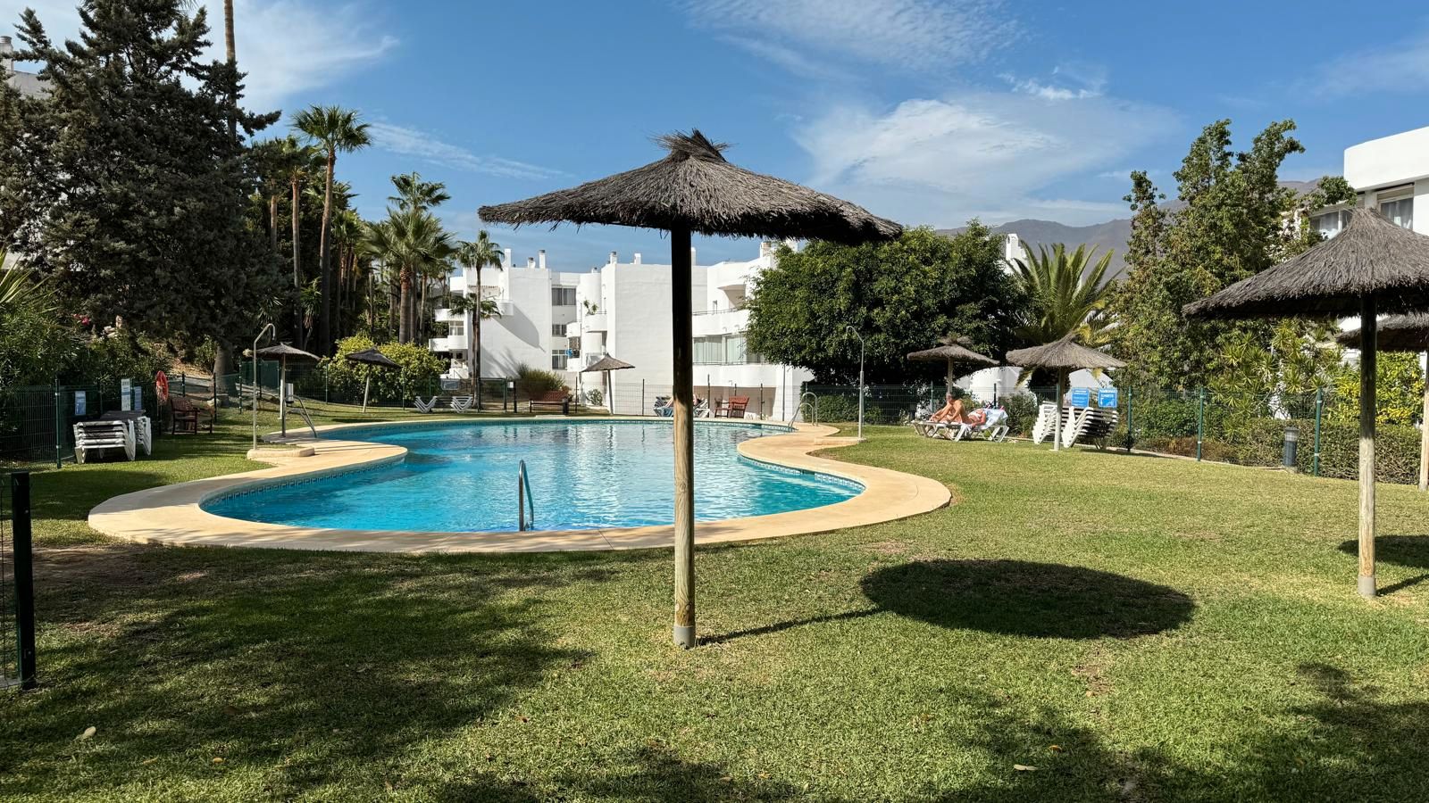 Garden of Flat for sale in Estepona  with Air Conditioner, Heating and Parquet flooring