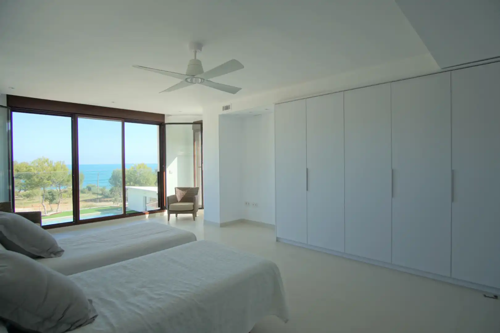 Schlafzimmer von Haus oder Chalet zur Miete in Dénia mit Klimaanlage, Heizung und Privatgarten