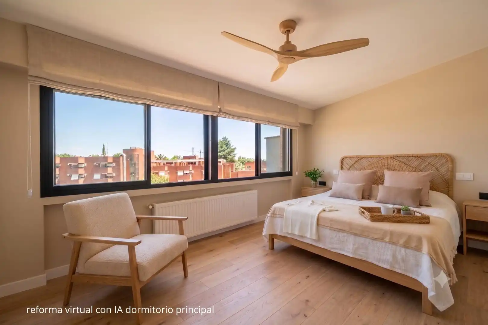 Bedroom of Detached homes for sale in Pozuelo de Alarcón  with Air Conditioner, Heating and Private garden